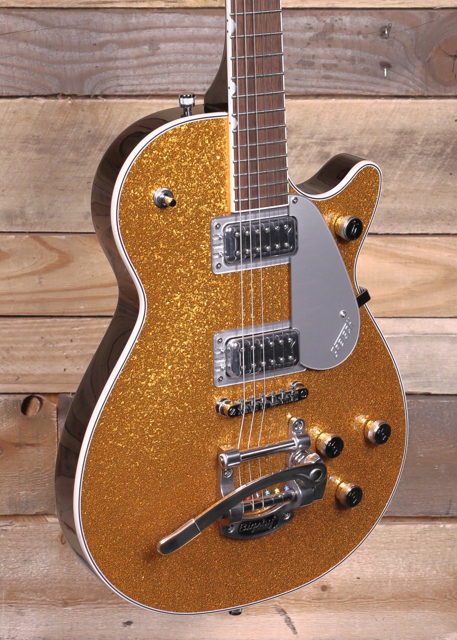 Gretsch G5230T Electromatic Sparkle Jet FT Single-Cut Gold Sparkle w/ Bigsby