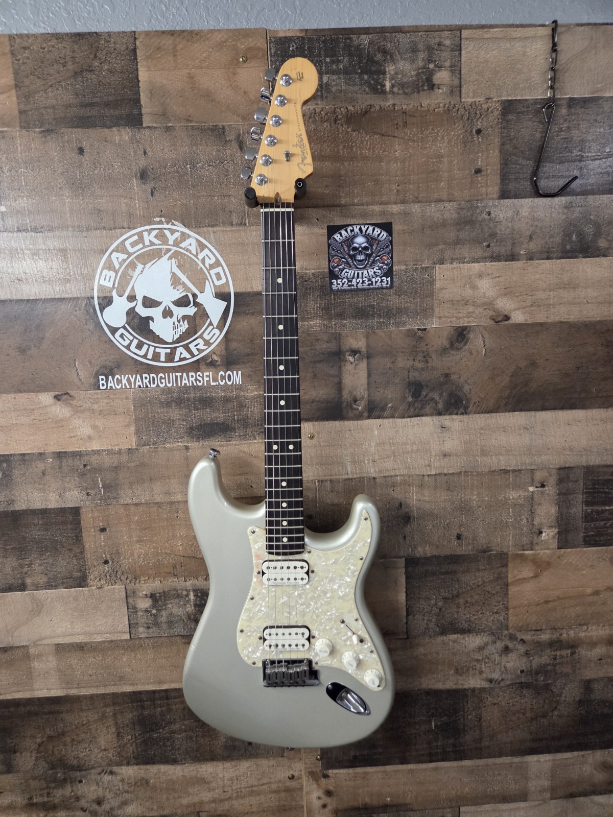 2002 Fender American Double Fat Stratocaster HH Shoreline Gold W/Ohsc