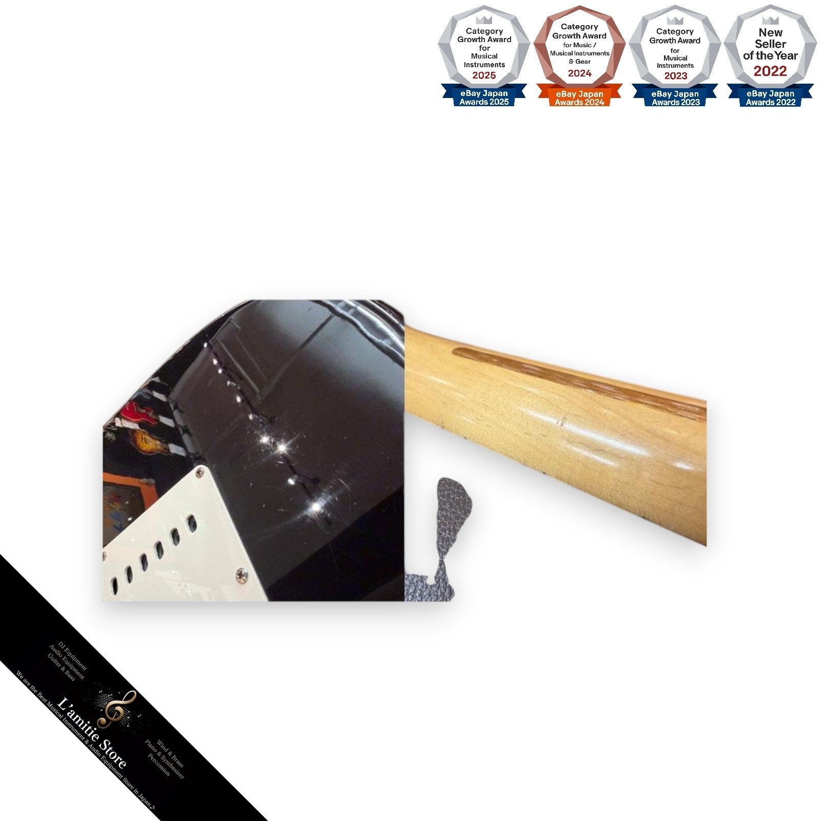 Fender Eric Clapton Blackie Stratocaster Electric Guitar Lace Sensor Anodized P