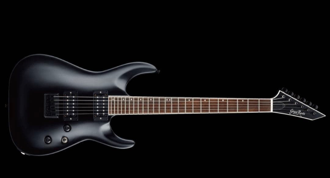 Grass Roots G-HORIZON-FX Black Satin Electric Guitar Used Shipping From Japan