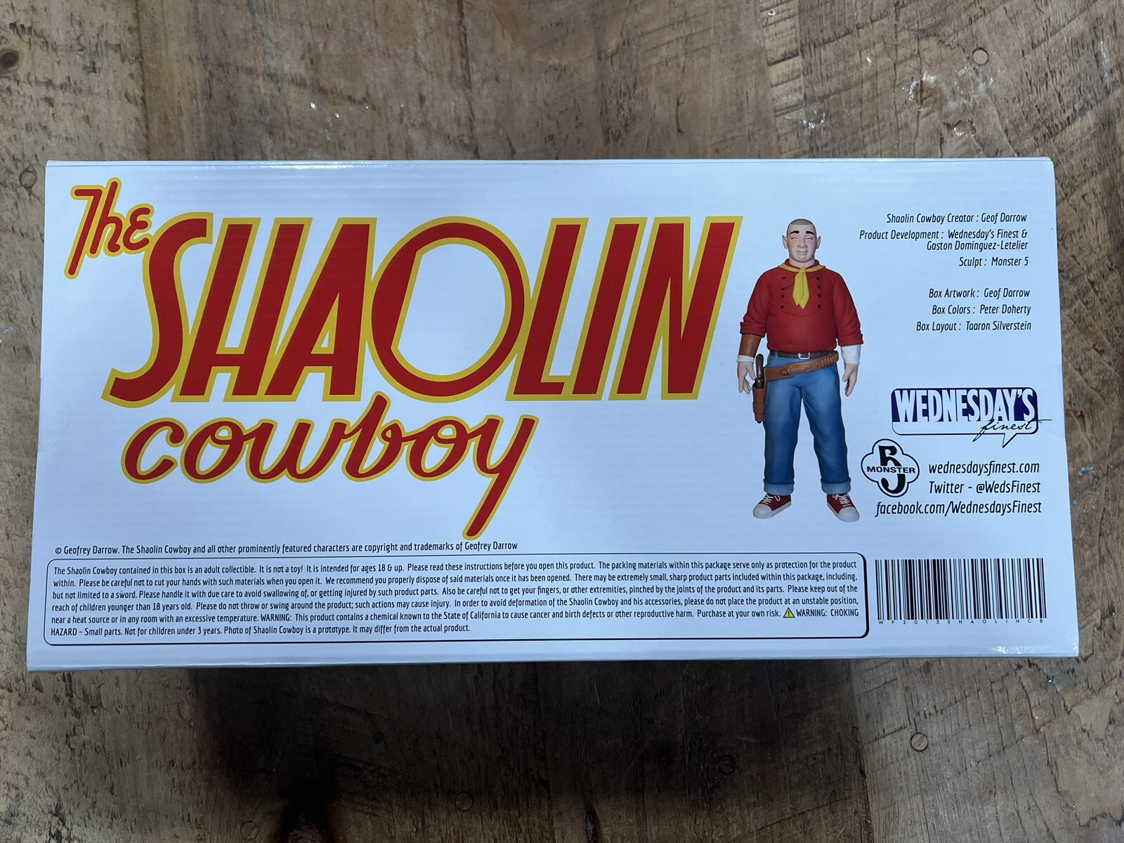 Shaolin Cowboy Vinyl Toy Figure – Geof Darrow Rare Blue Edition Only 100! $200