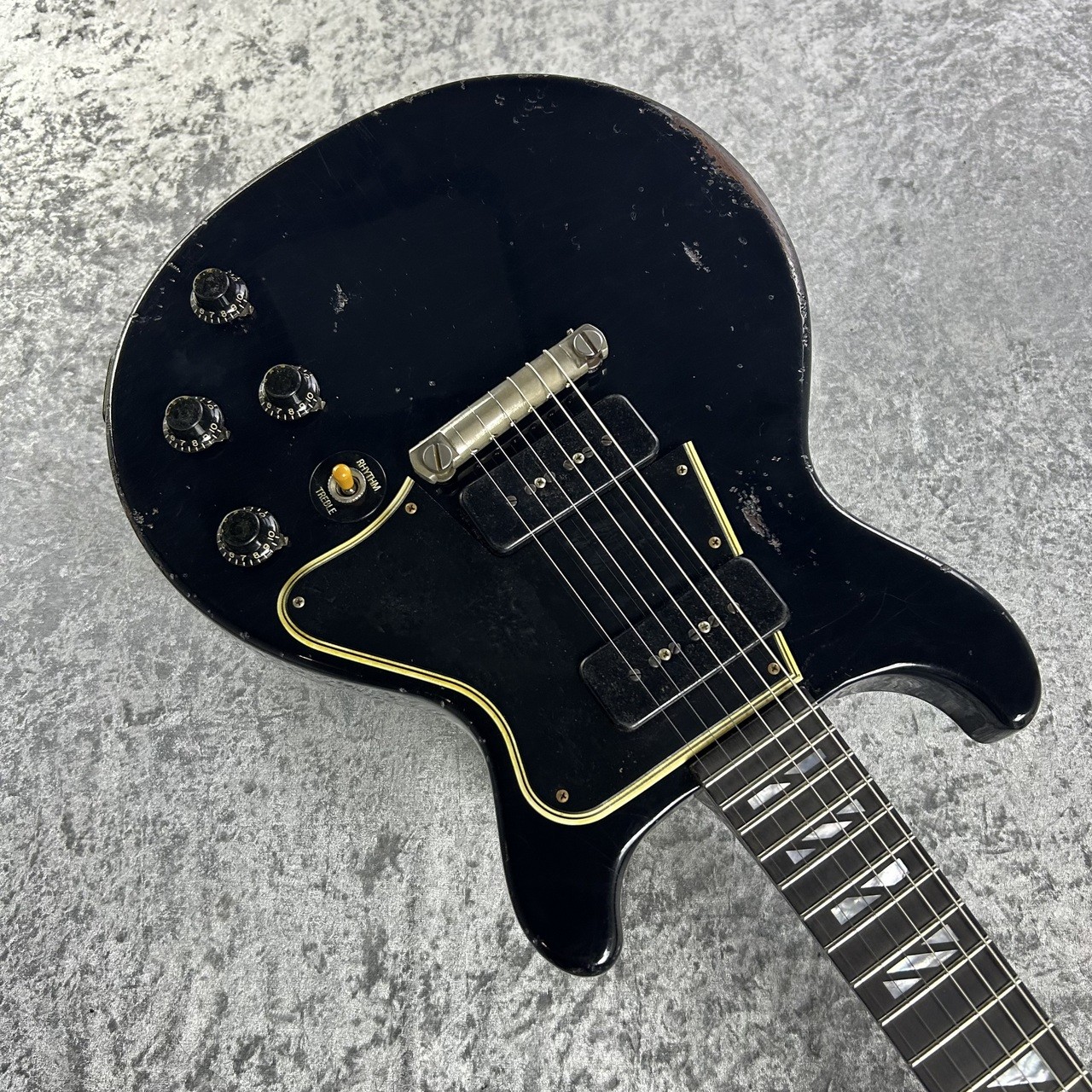 Gibson Custom Shop Murphy Lab 1960 Les Paul Special Dc Ebony Over Oxblood Ultra