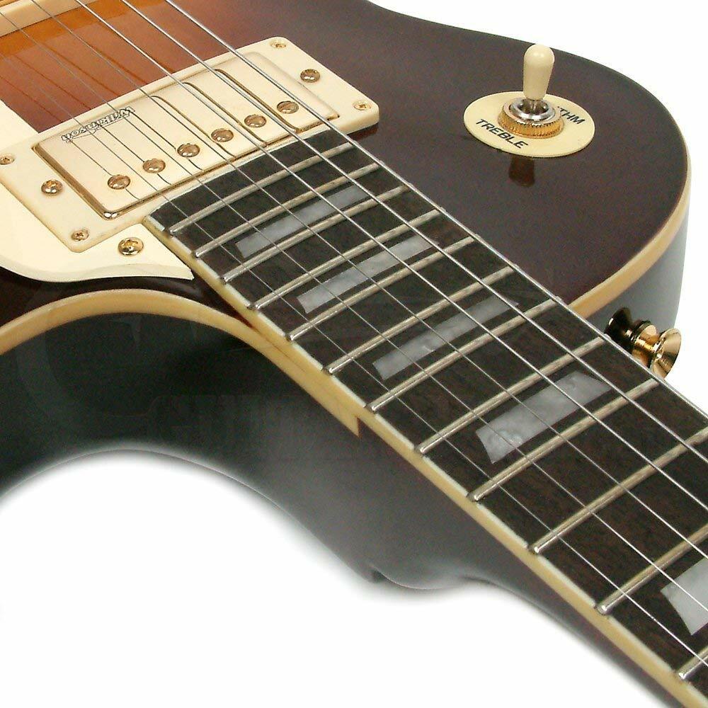 Vintage – V100-TSB – Electric Guitar Gold Hardware – Tobacco Sunburst