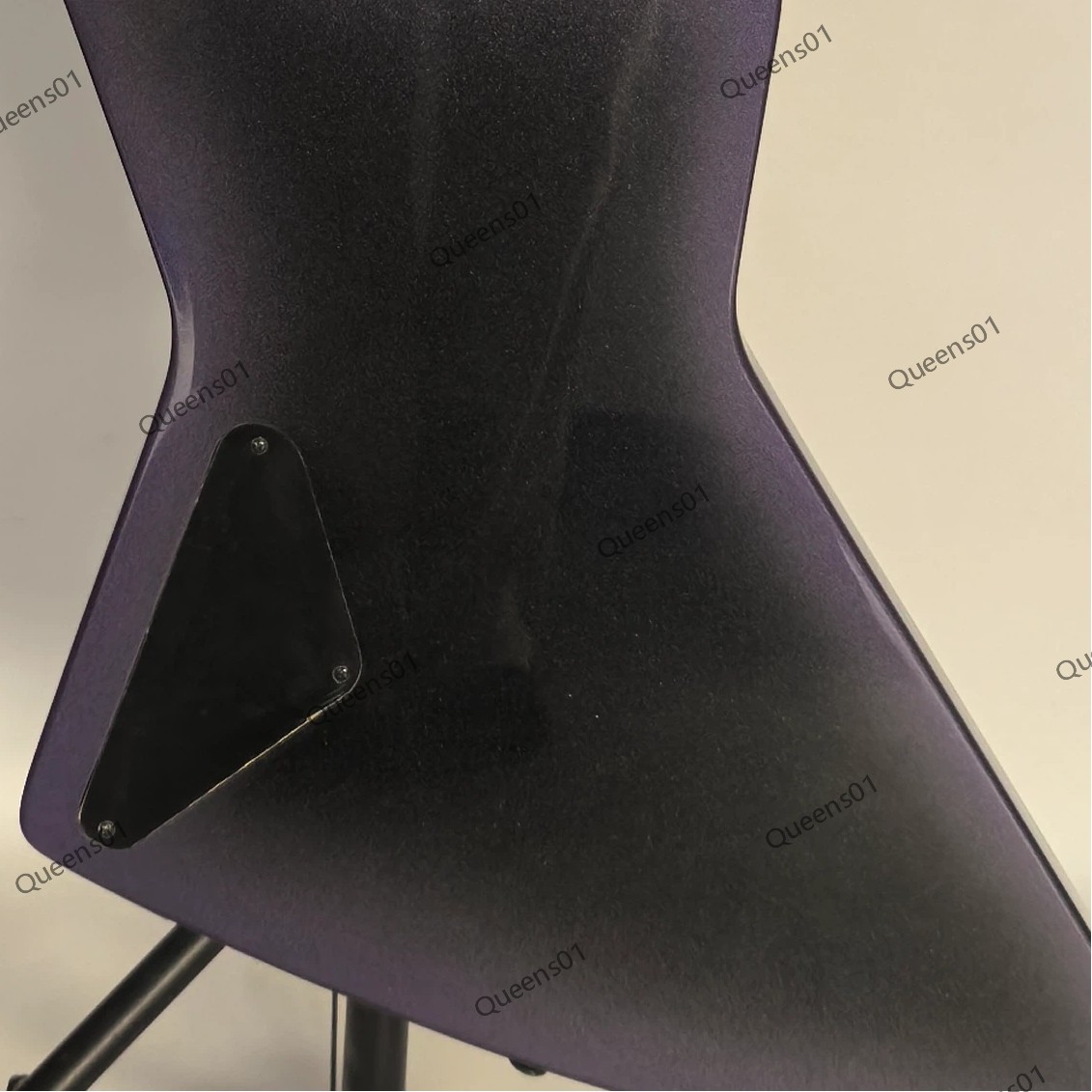 Electric Guitar Stainless Steel Rounded Frets Solid Body Purple Burst US Ship