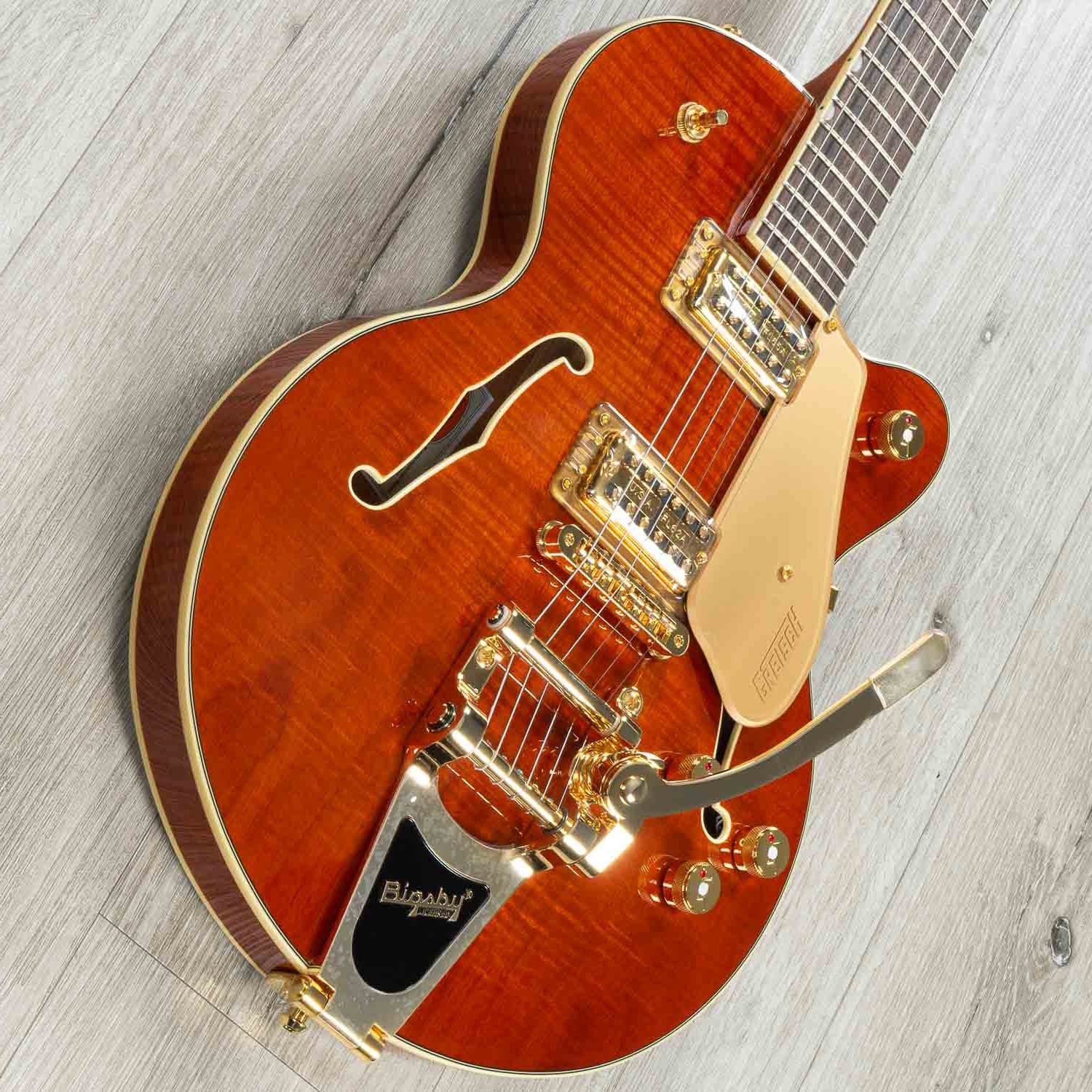 Gretsch Electromatic Okoume Broadkaster Jr. SC Semi-Hollow Guitar Roundup Orange