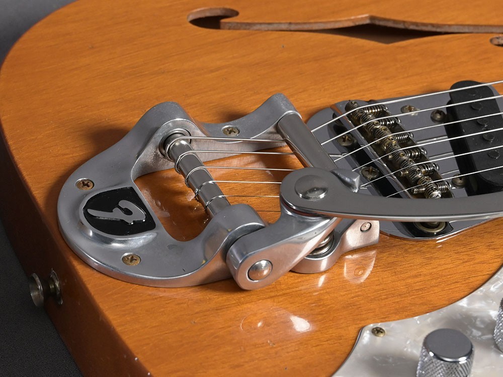 Fender Custom Shop Telecaster 1968 Thinline JR w. Bigsby Aged Natural Mahogany