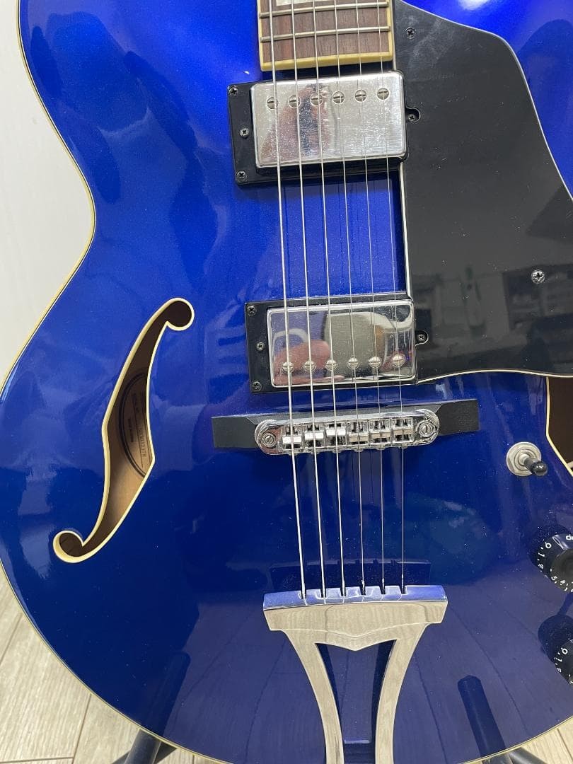 Ibanez AF75-JB-13-01 Blue Semi-Acoustic Electric Guitar Full Hollow Body