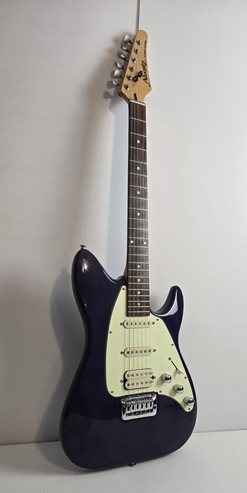 Alvarez Classic Custom Electric Guitar Korea HSS Strat Style Blue