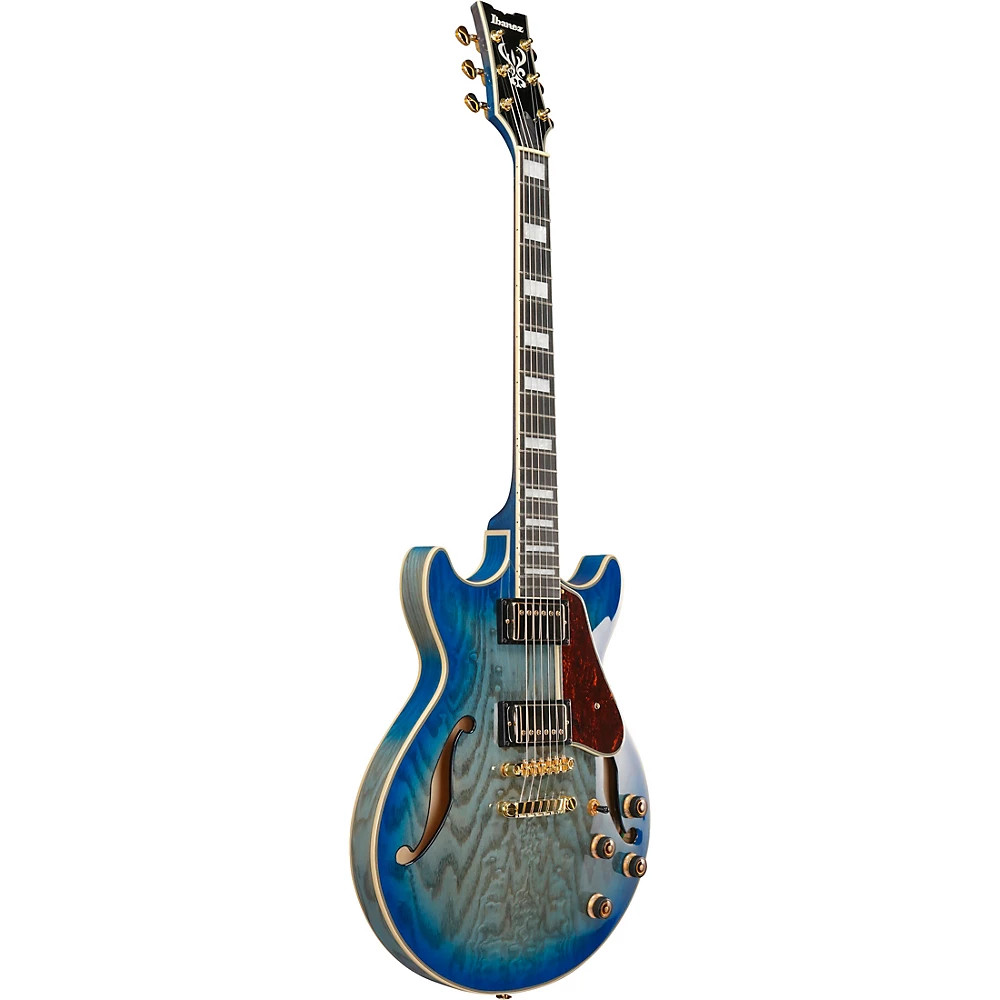 Ibanez Artcore Expressionist AM93QA SemiHollow Electric Guitar Jet Blue Burst