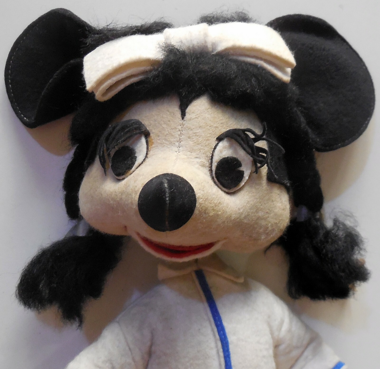 VINTAGE TOY DOLL pannolenci LENCI MINNIE WALT DISNEY ITALY 1960s cresba lars