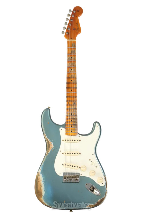 Fender Custom Shop 1956 Hardtail Stratocaster Heavy Relic Electric Guitar – Lake