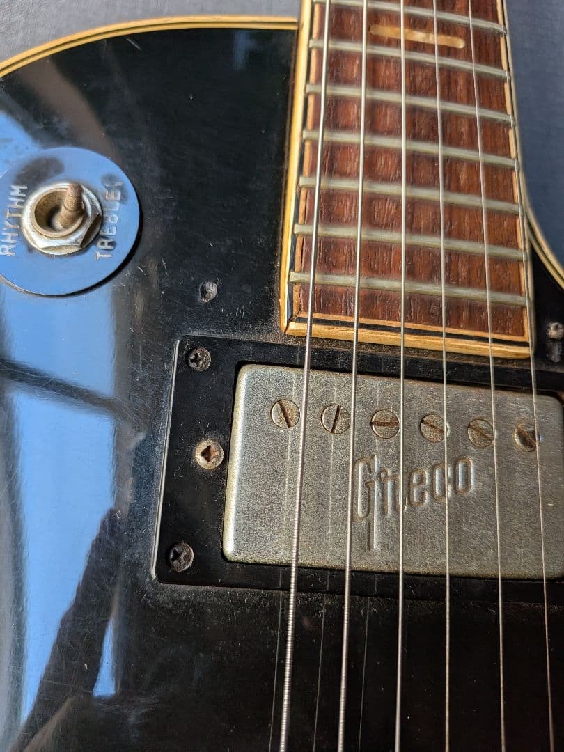 Greco Les Paul Type Gneco Logo Black 1970s Bolt On Vintage Preowned Japan