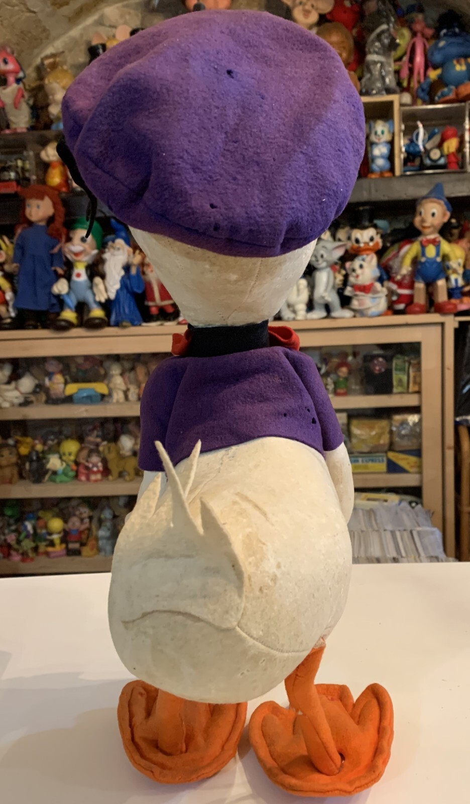 VINTAGE LARGE 17″ TOY DOLL FELT DONALD DUCK PANNOLENCI LENCI DISNEY LARS CRESBA