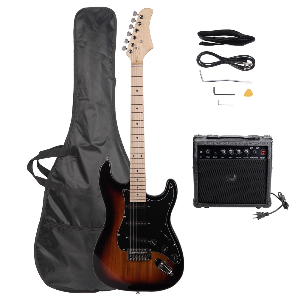 Full-Size GST Electric Guitar Kit +20W +Bag School Band