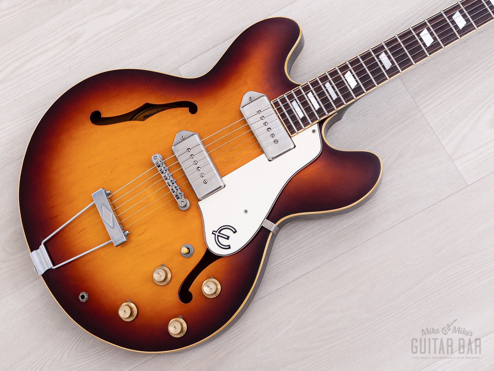 1991 Epiphone Casino Vintage Guitar Sunburst Pre-Elitist w/ Case, Japan Terada