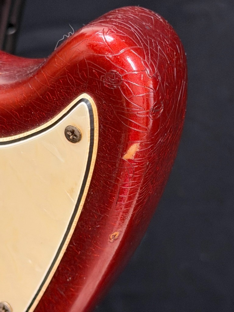 Fender 1968 Mustang Competition Red Matching Head