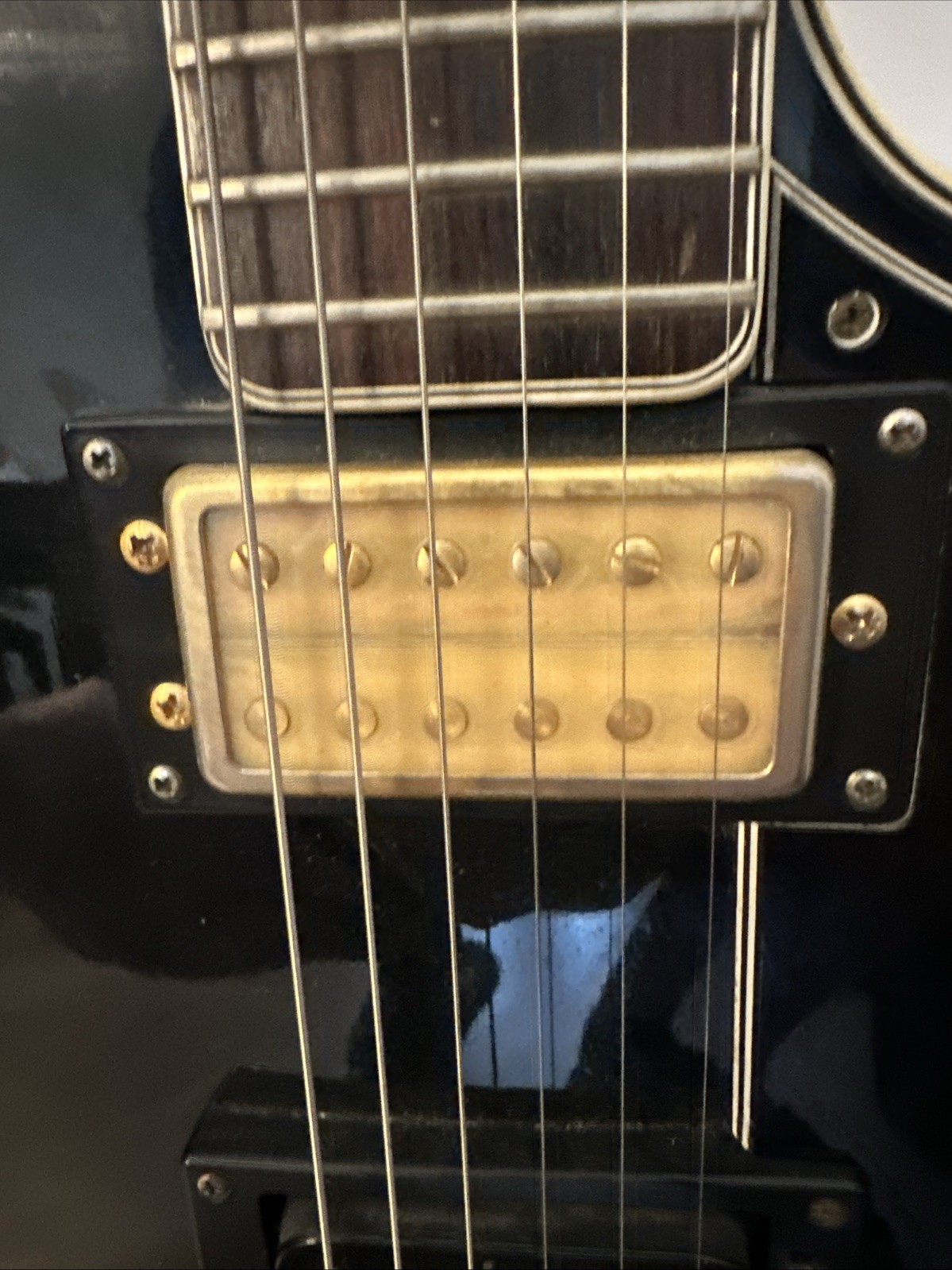Electric Guitar VTG Univox Black Beauty Les Paul Japan, 70’s with Case FREE SHIP