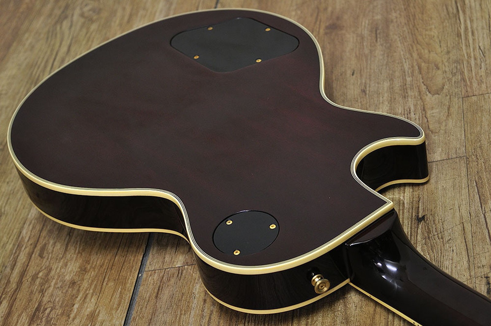 Orville LPC-75 Used 1990s Maple Top Mahogany Back Body Mahogany Neck Black