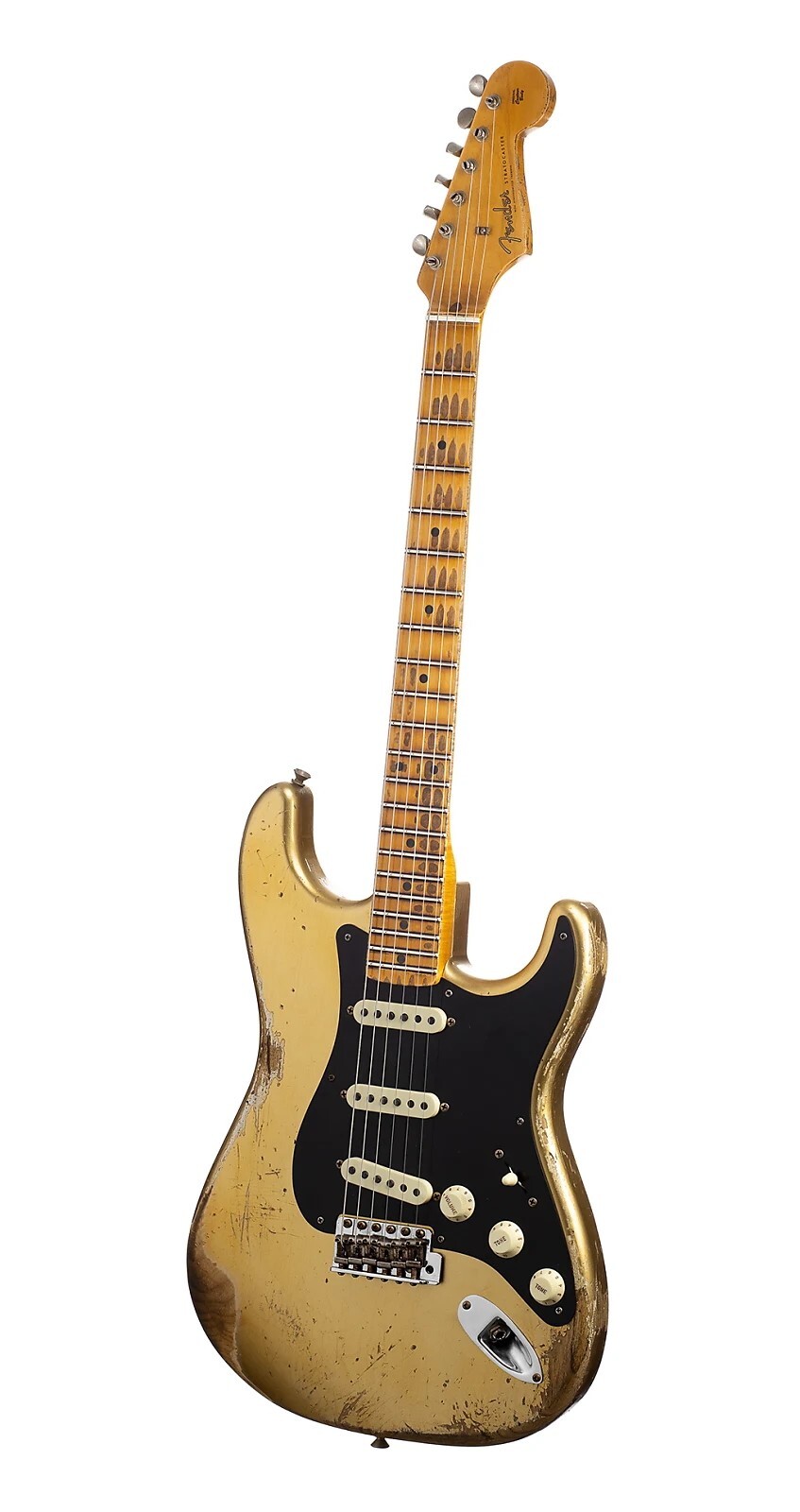 Fender Custom Shop 1957 Stratocaster reissue heavy relic in Aztec Gold