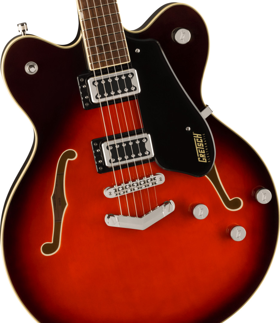 Gretsch G5622 Electromatic Semi Hollow Electric Guitar, Claret Burst Finish