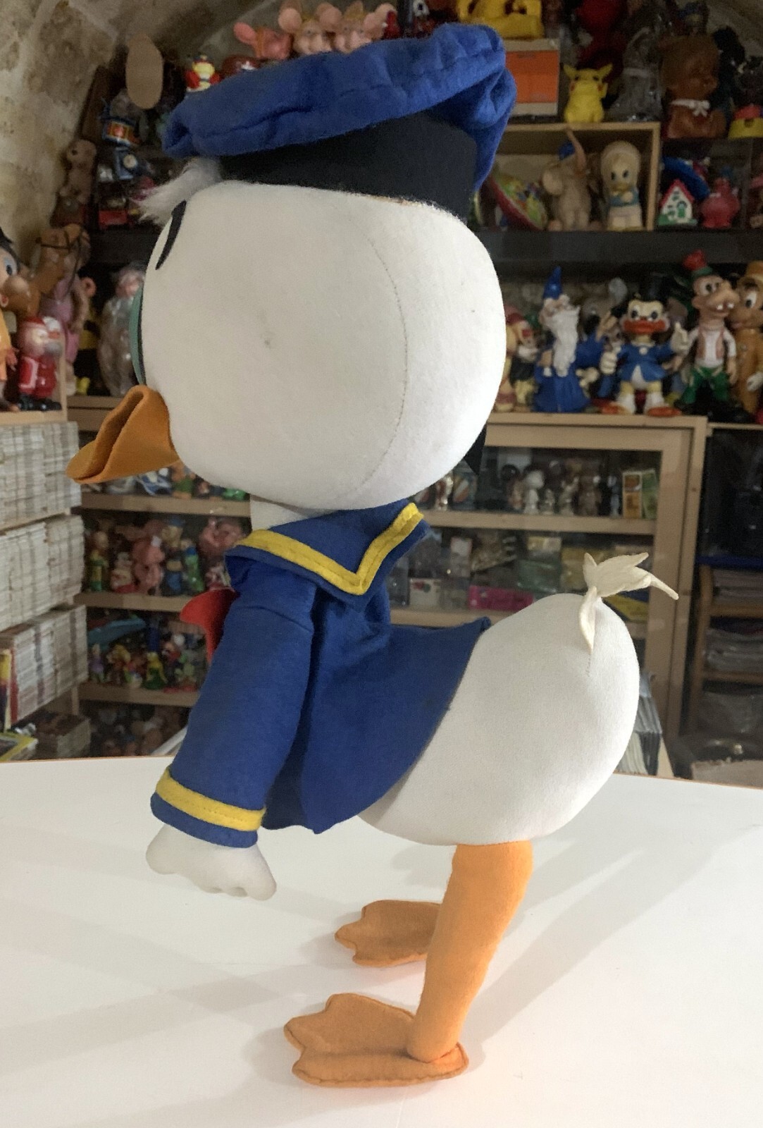 VINTAGE LARGE 17″ TOY DOLL DONALD DUCK FELT WALT DISNEY LARS 1960s
