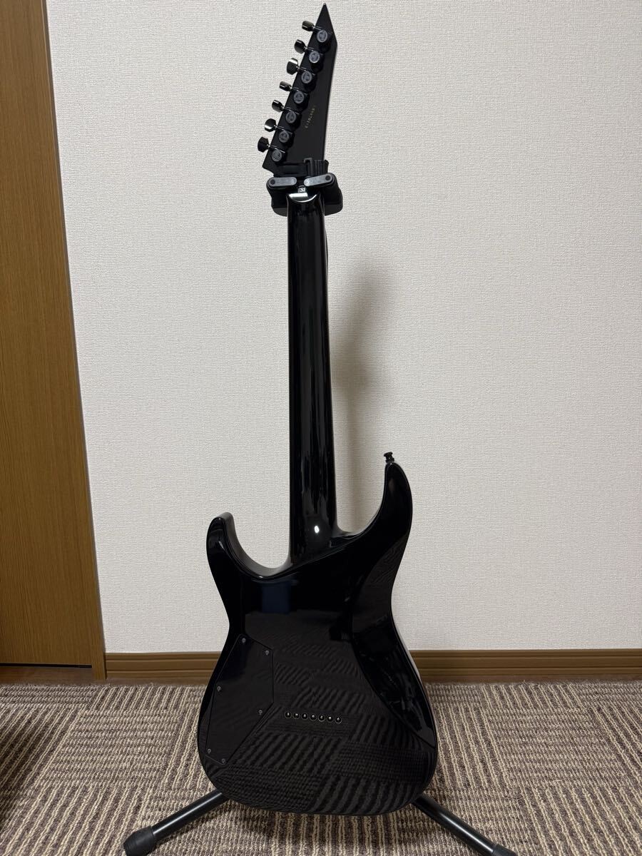 E-II M-II 7NT HS SM Dark Brown Natural Burst 7-string Guitar Bare Knuckle