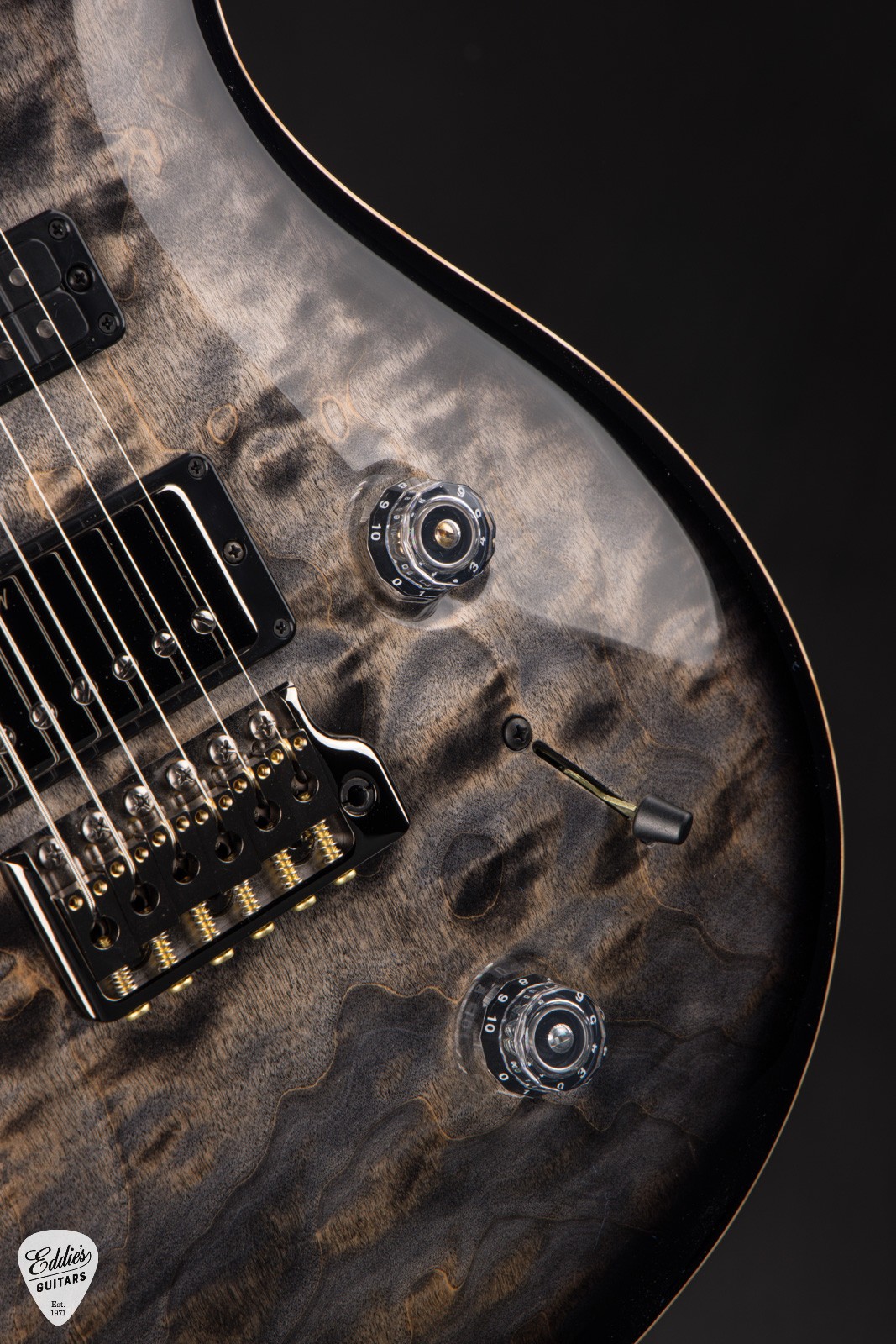 PRS Eddie’s Guitars Wood Library Studio Braaz / Rosewood Neck – Charcoal Burst