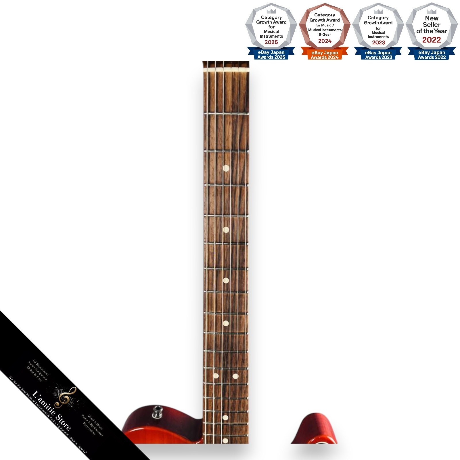 Fender Custom Shop Custom Deluxe Telecaster with Jumbo Frets Locking Tuners