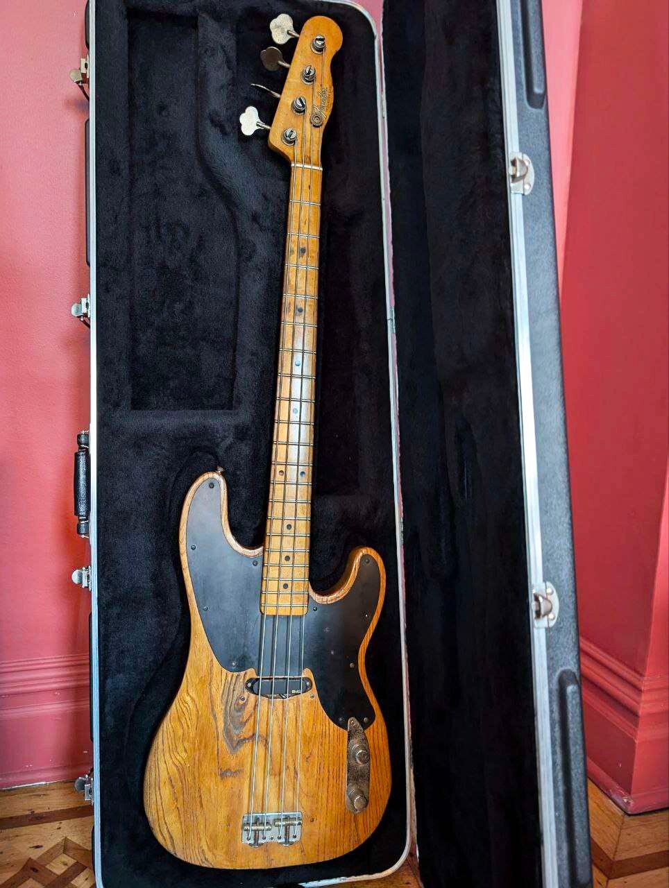 Vintage Fender Bass Telecaster Guitar 1968 Rare Good Condition w/Case