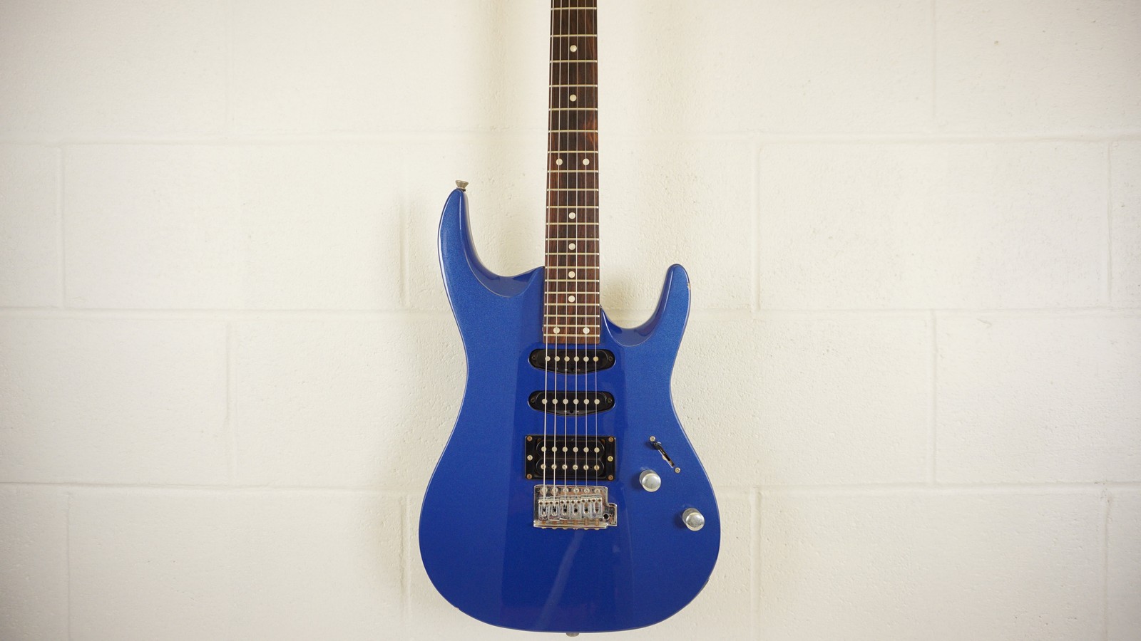 Aria Pro II MA Series Metallic Blue HSS Electric Guitar