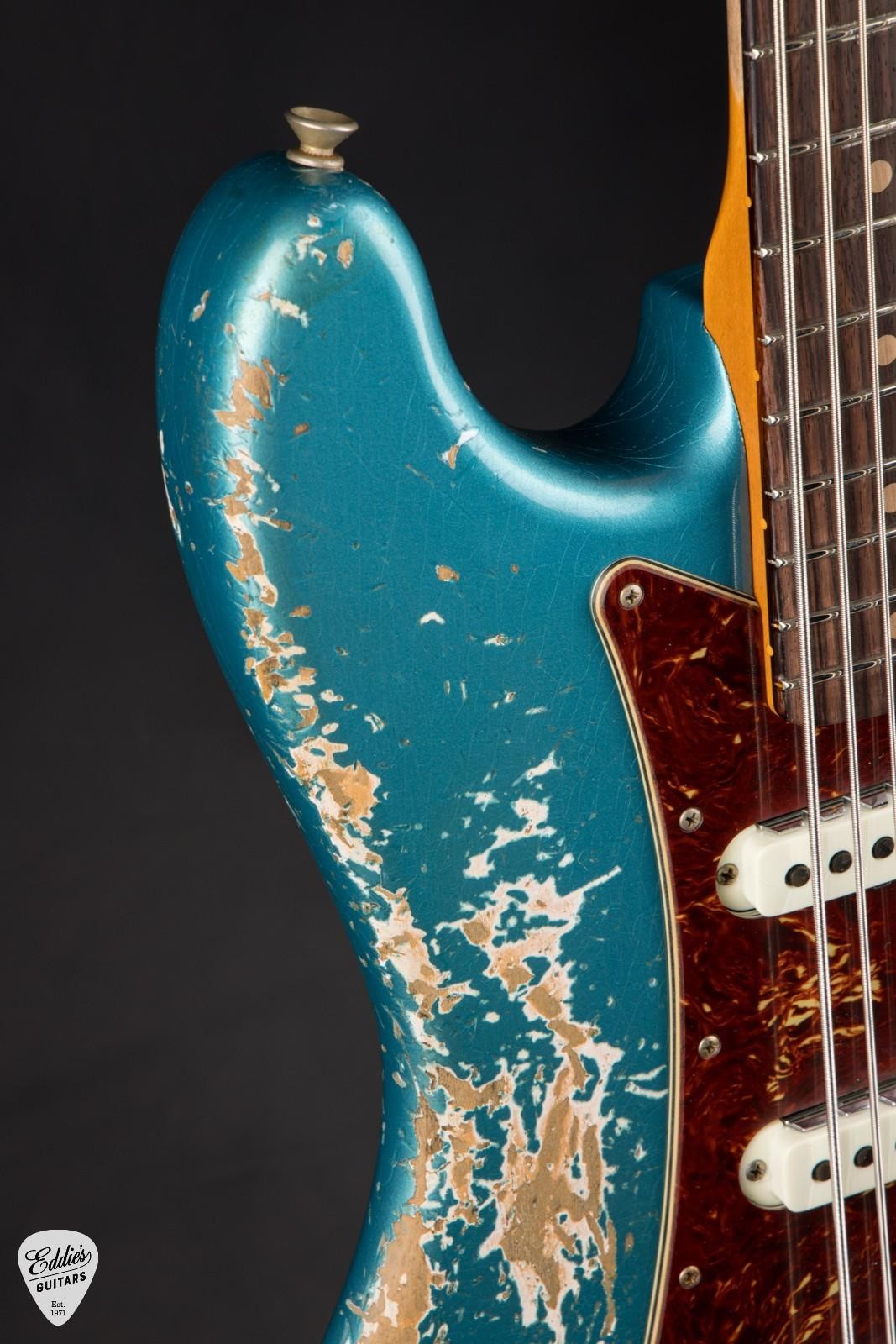 Fender Custom Shop 1962 Bass VI Super Heavy Relic – Super Faded Ocean Turquoise/