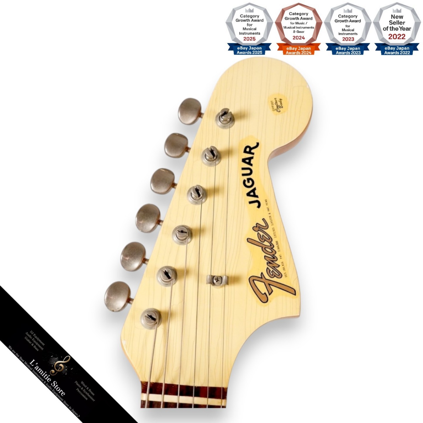 Fender Jaguar 1965 Olympic White Electric Guitar 3.83kg Collectible