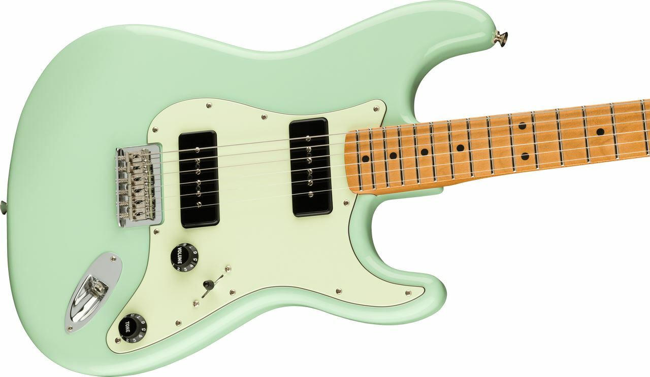 Fender Noventa Stratocaster GuitarMaple Fingerboard, Surf Green w/ Deluxe Gigbag