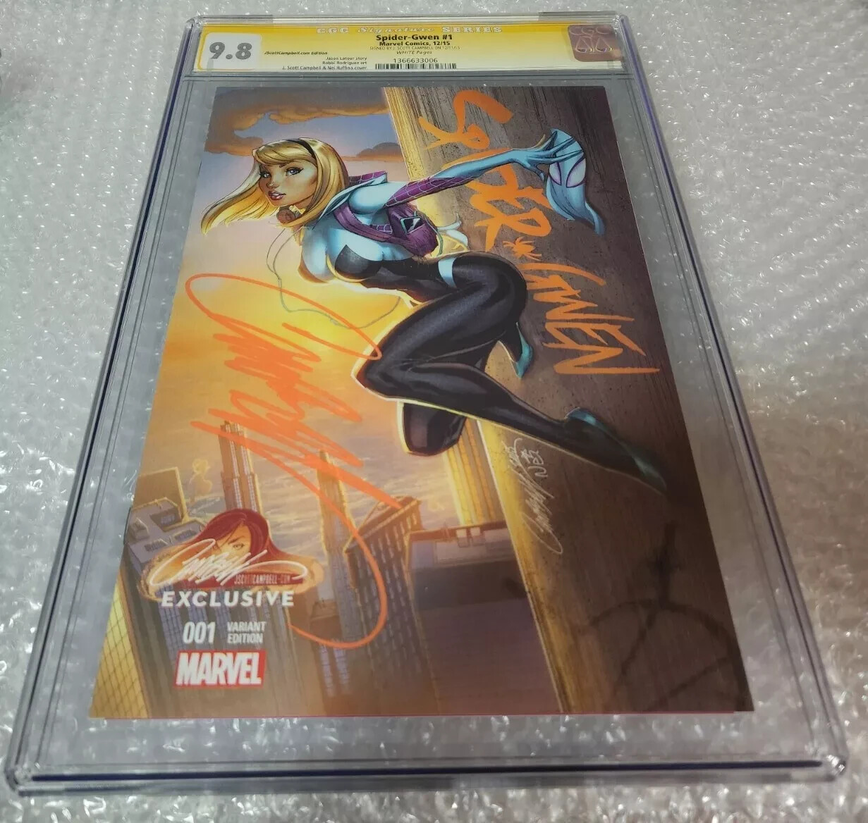 2015 SPIDER-GWEN #1 9.8 & #2 CGC 9.6 🔥 EXCLUSIVE Campbell
