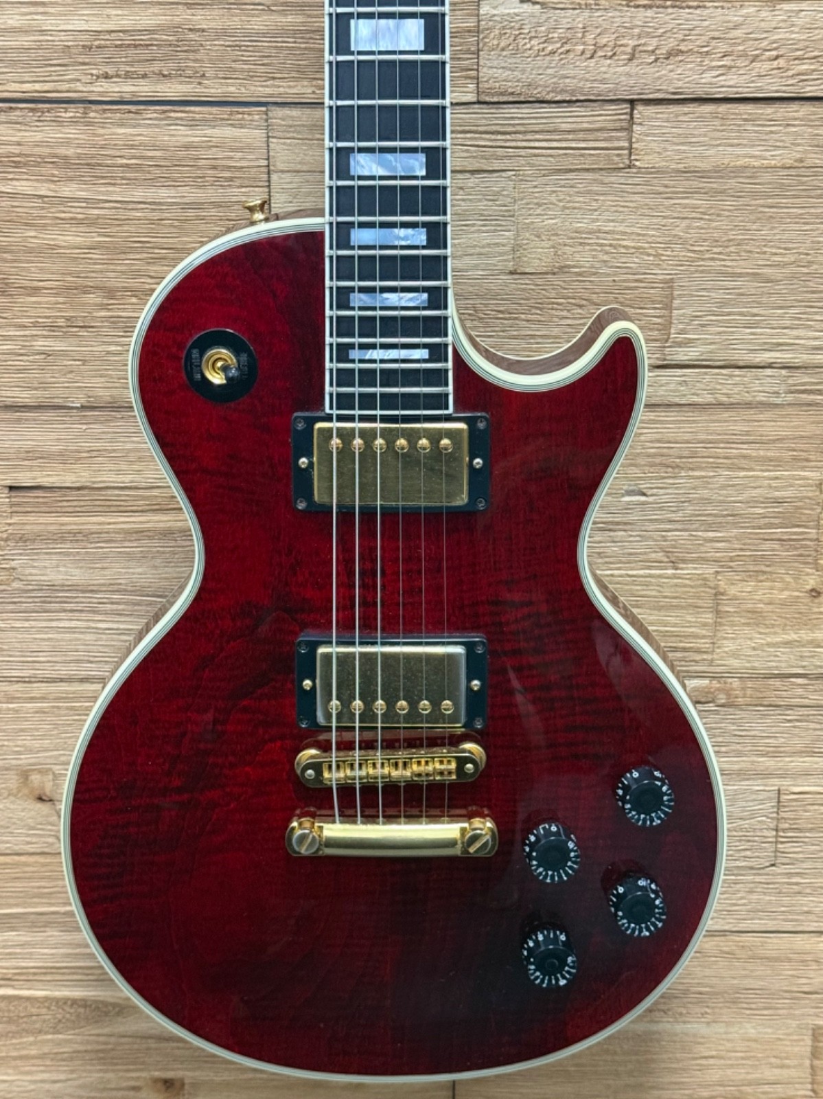 Gibson Les Paul Custom Premium Plus Guitar 1999- USA- Wine Red Flame Top w/OHSC