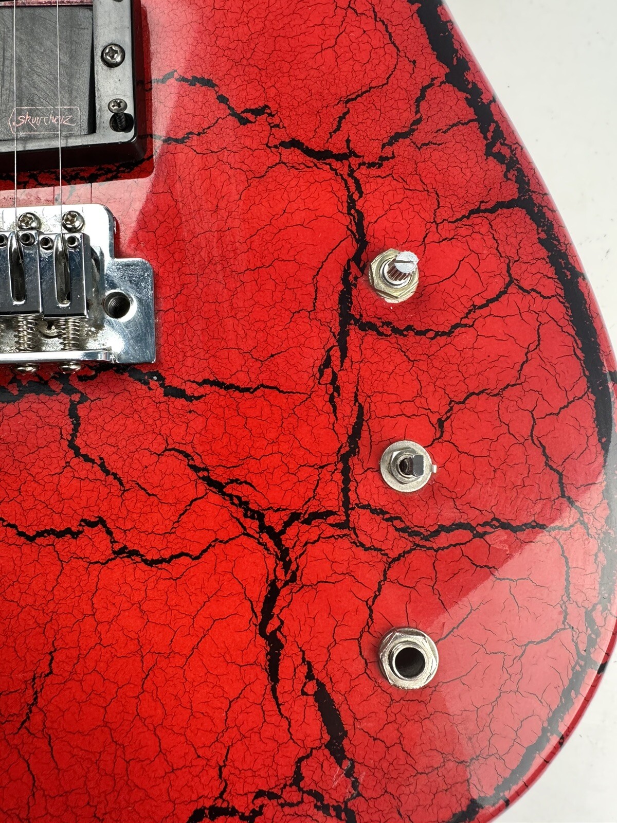 RARE 1988/89 Starforce 24 Fret 6-String Electric Guitar Red Crackle Finish