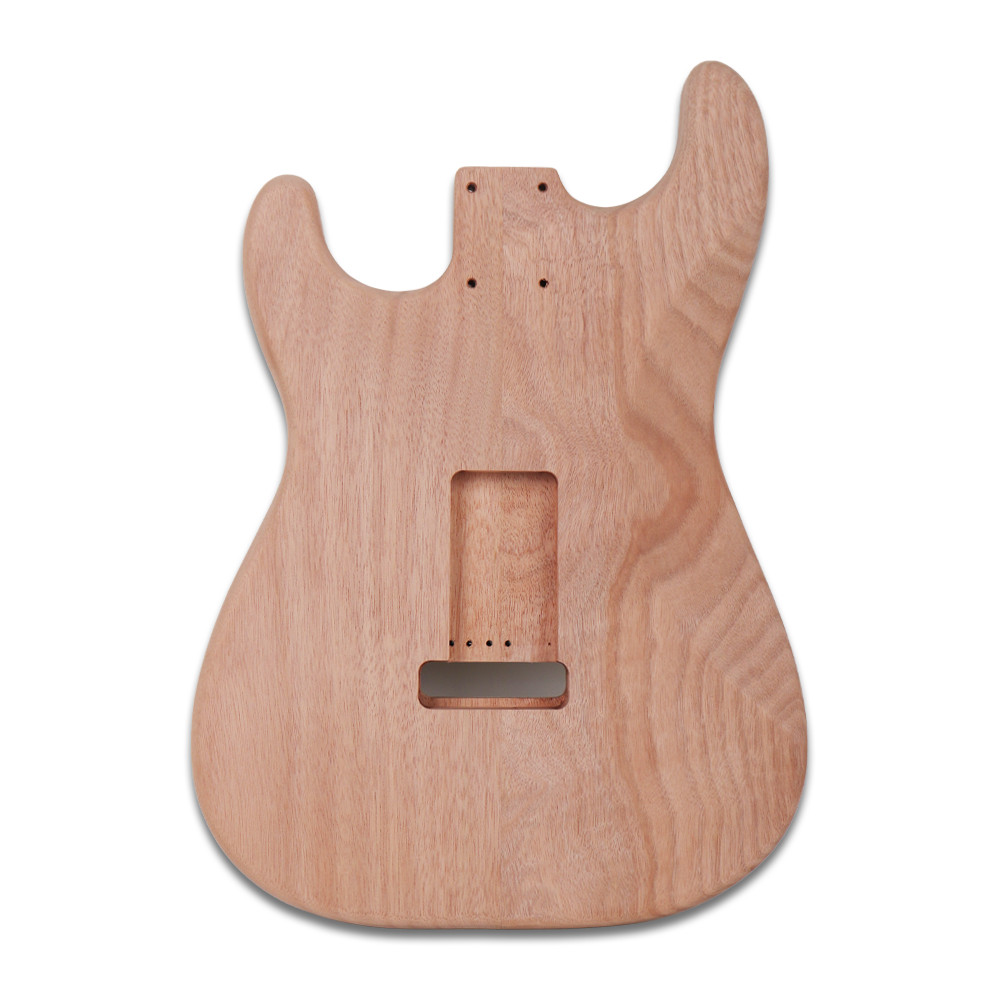 DIY Electric Guitar Kit Unfinish Uncut All Parts Stainless Fret Maple Neck