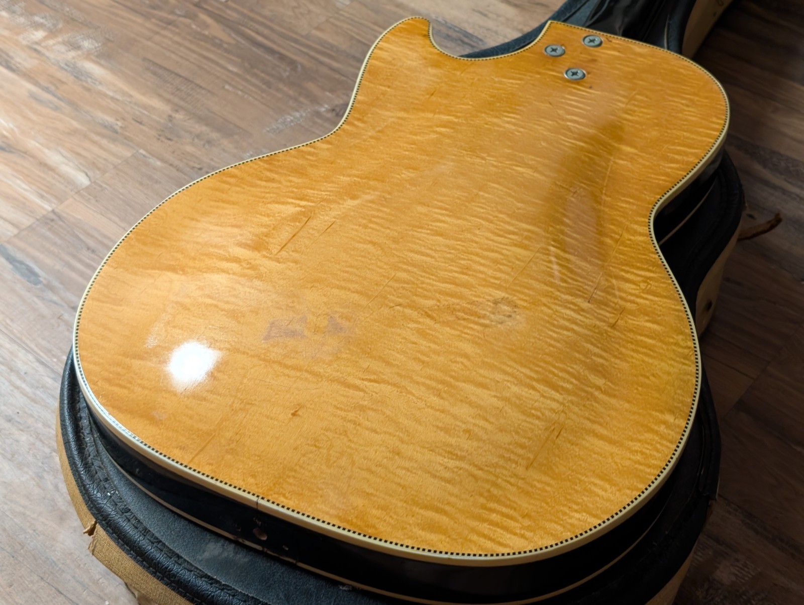 1962 Silvertone Kay Speed Demon Electric Guitar Body Hull Neck Project No Issues