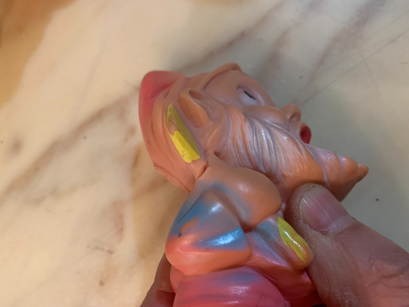 VINTAGE set SNOW WHITE AND SEVEN DWARFS RUBBERTOYS ITALY 1960s squeack squeeze