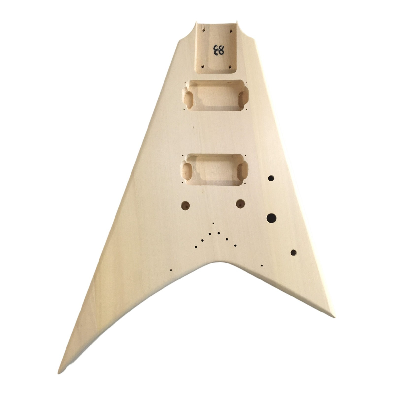 Haze SFV50MDIY Solid Mahogany Body,No-Soldering Electric Guitar DIY Kit