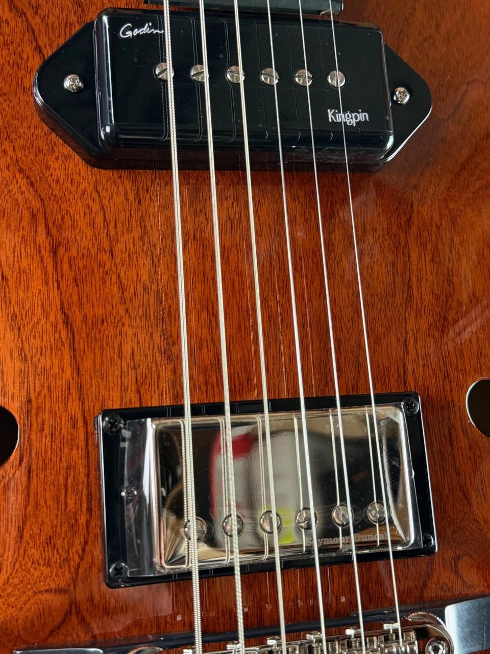 Godin 5th Avenue Uptown Custom Hollow-Body Electric Guitar – Havana Brown