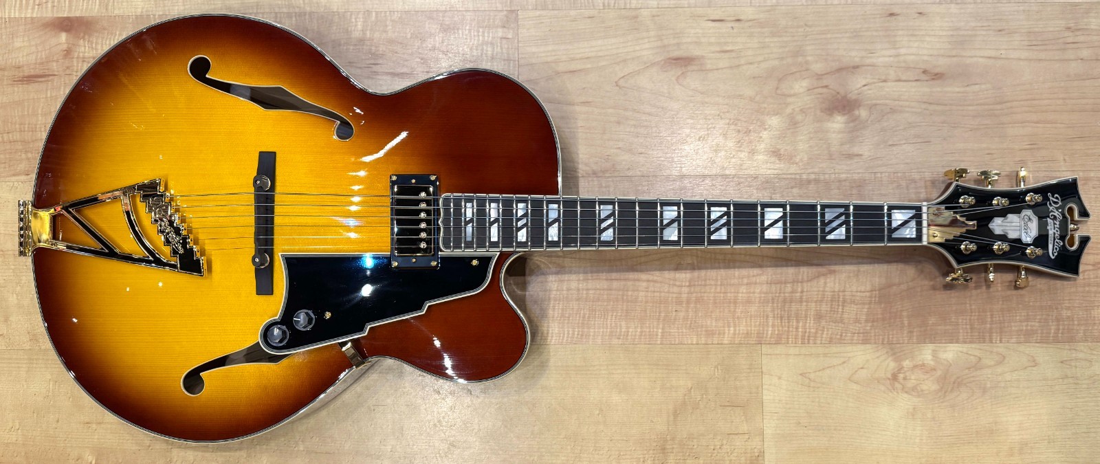 D’Angelico Excel EXL-1 Hollow Body Guitar – Dark Iced Tea Burst