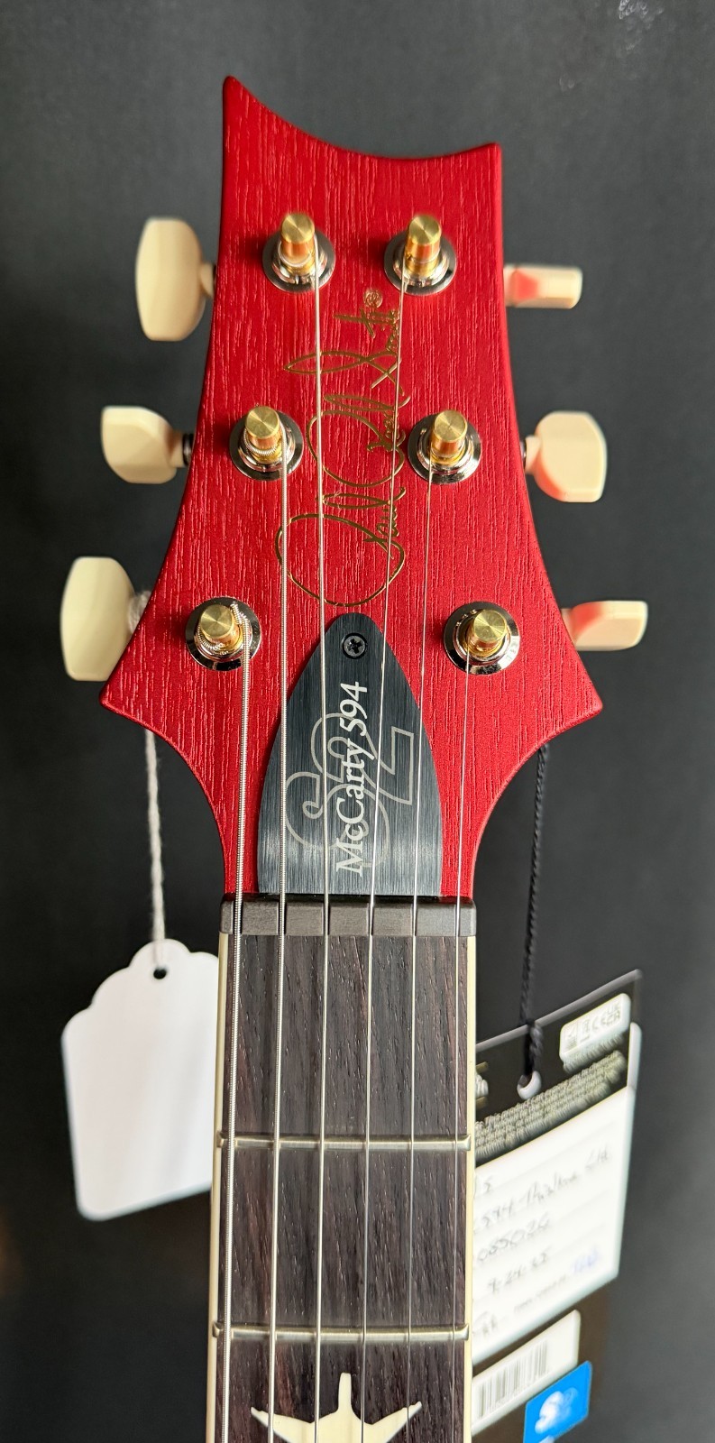 PRS S2 McCarty 594 Thinline Satin Electric Guitar Red Apple Metallic w/ Gig Bag