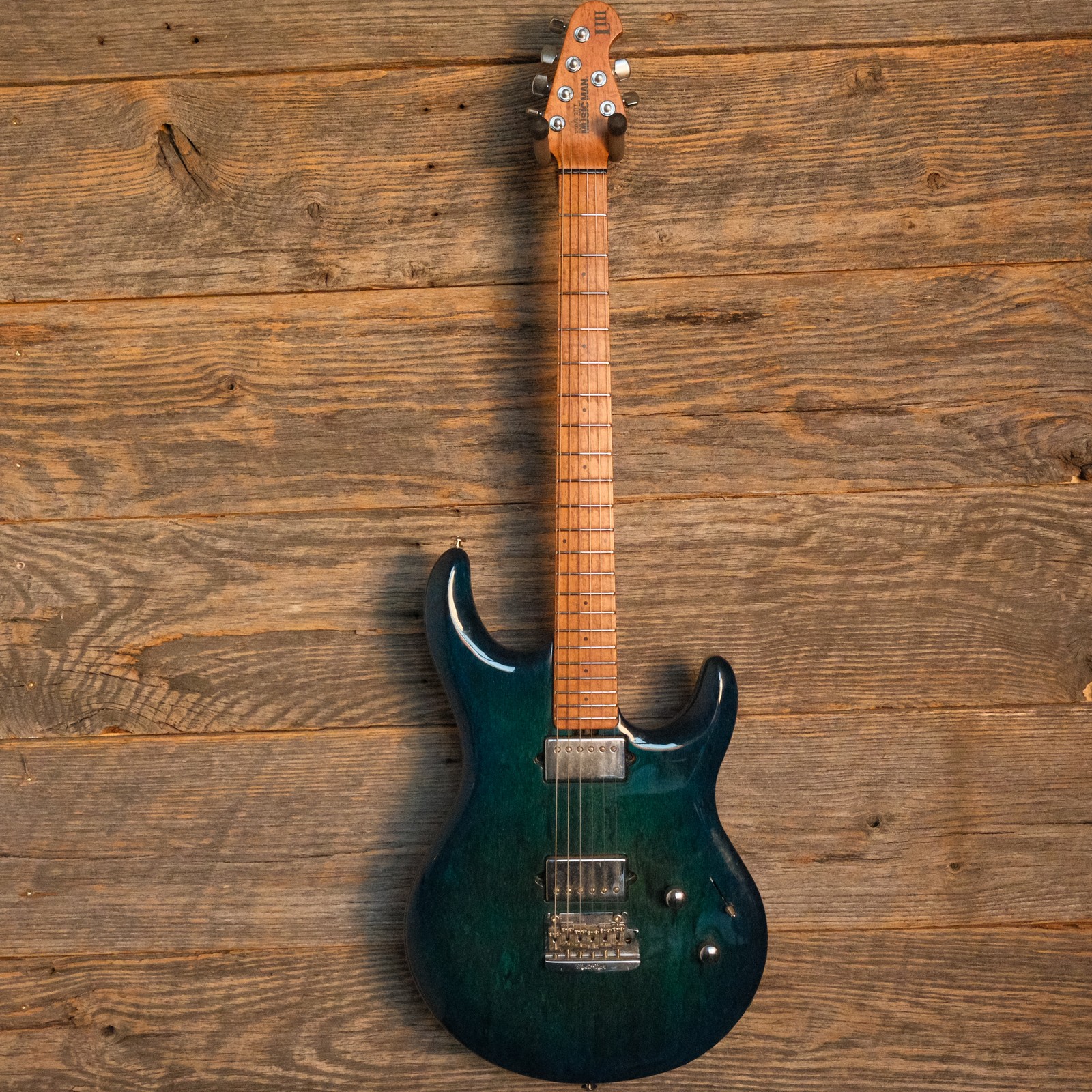 Used Ernie Ball Music Man BFR Luke III HH – Trans Blue w/OHSC