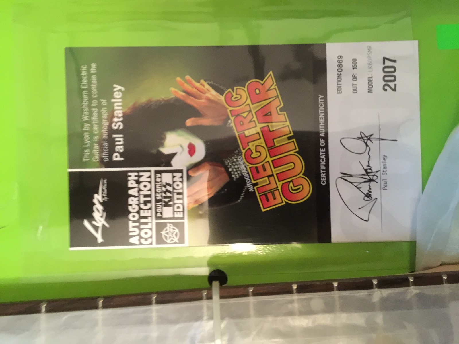 Paul Stanley Designed & Signed Red Kiss Electric Guitar – Limited Edition – Rare