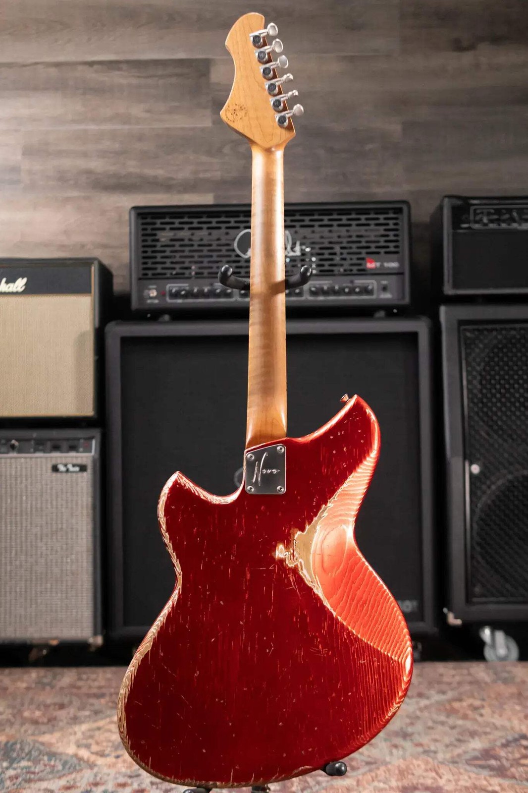 Novo Custom Shop Serus J Medium Distress Electric Guitar – Candy Apple Red with