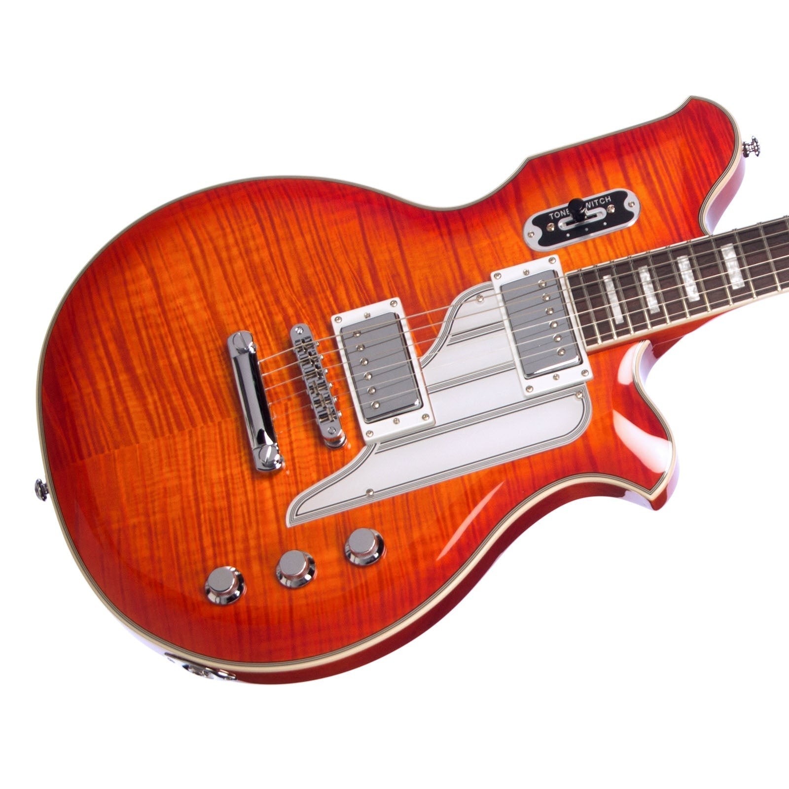 Airline Guitars MAP FM Orangeburst Flame
