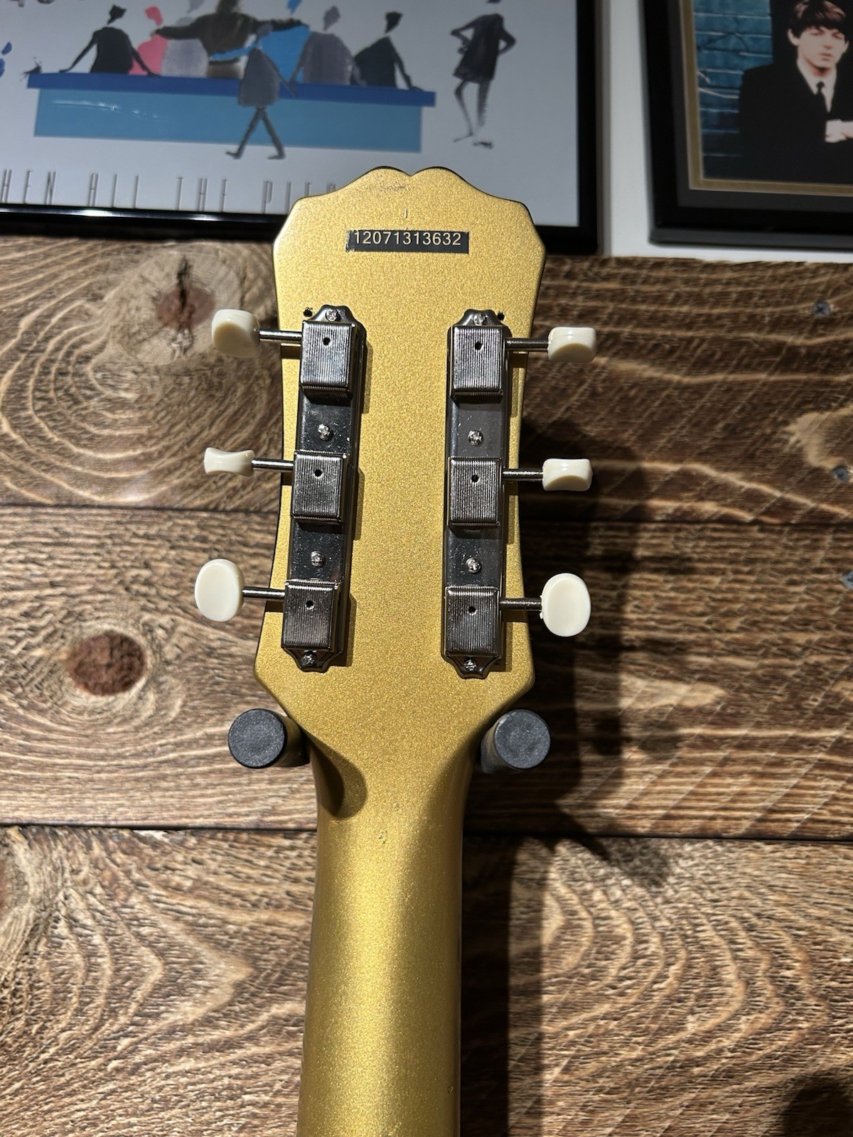 Epiphone Les Paul Junior P90 – Aztec Gold Nitro over Sunburst Road Worn