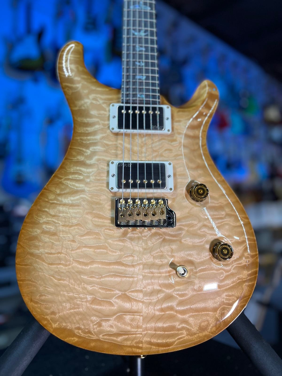 PRS Wood Library Custom 24 Fatback – Custom Color – Quilt 10 Top, Braz 293