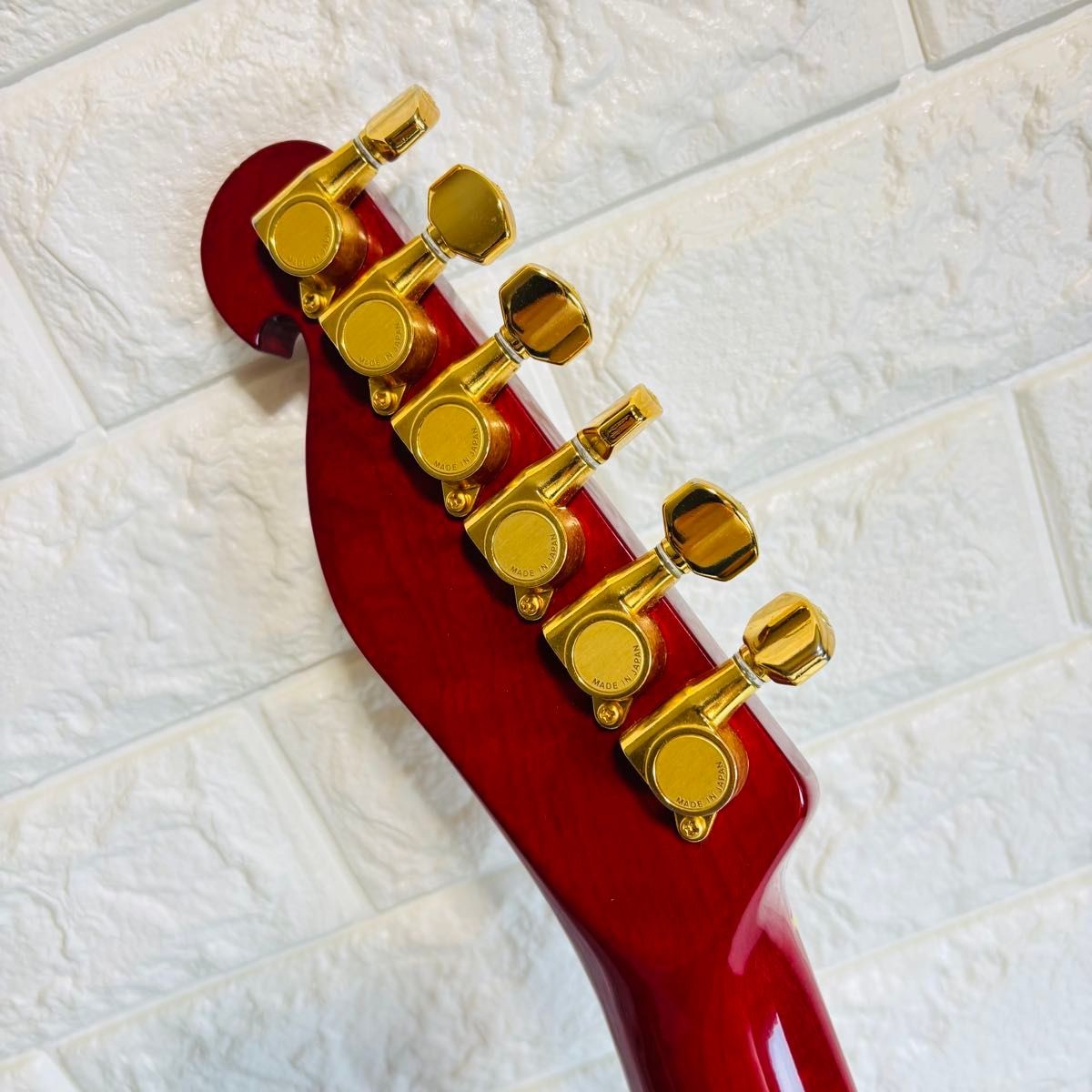 Bill Lawrence BKIM-60G Telecaster Red Gold Parts Electric Guitar